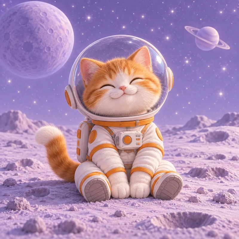 Кот-космонавт — оригинал